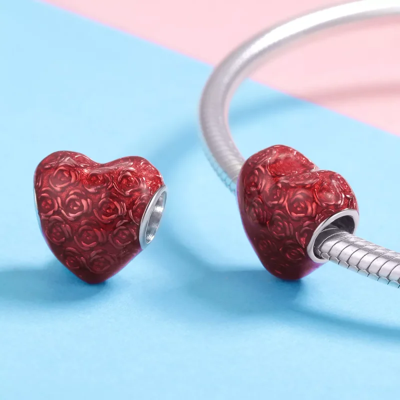 (immagine per) Charm tipo Pandora Cuore di rosa - SCC1064 - Visualizza 4