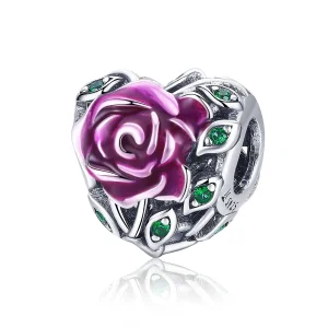 (immagine per) Charm tipo Pandora Cuore di rosa - SCC927