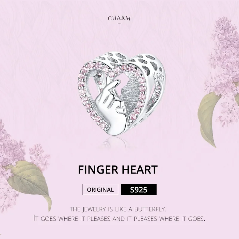 (immagine per) Charm tipo Pandora Cuore di dito - SCC1690 - Visualizza 6