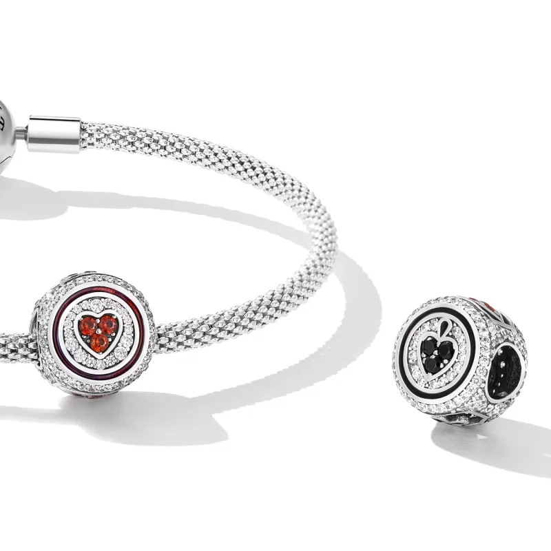 (immagine per) Charm tipo Pandora Cuore fortunato - BSC620 - Visualizza 4