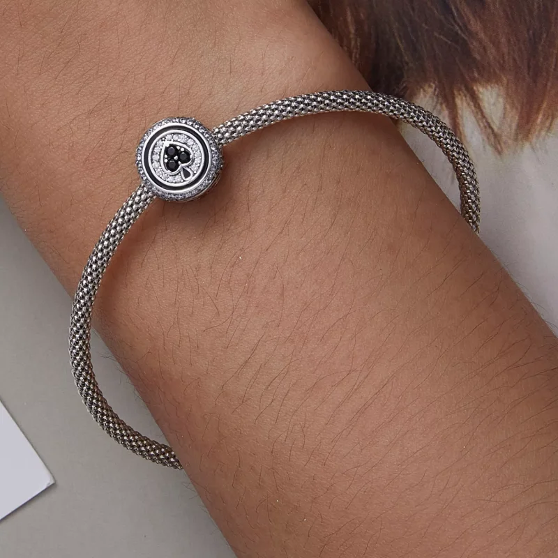 (immagine per) Charm tipo Pandora Cuore fortunato - BSC620 - Visualizza 6