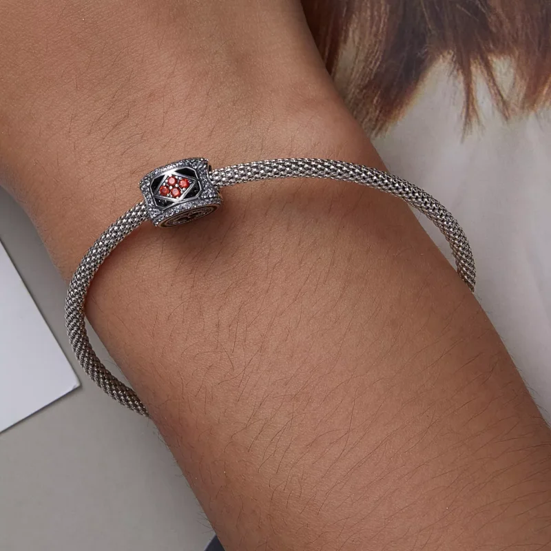 (immagine per) Charm tipo Pandora Cuore fortunato - BSC620 - Visualizza 9