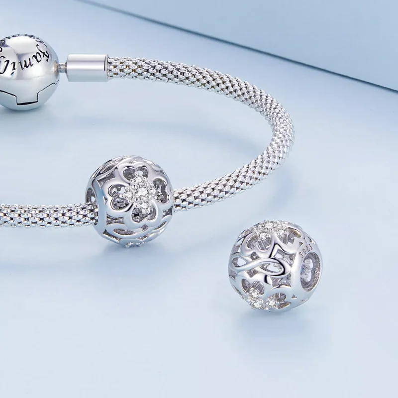 (immagine per) Charm tipo Pandora Cuore infinito - BSC664 - Visualizza 5