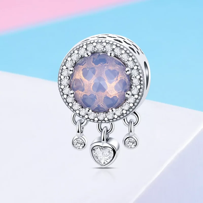 (immagine per) Charm tipo Pandora Cuore luminoso - SCC999 - Visualizza 2