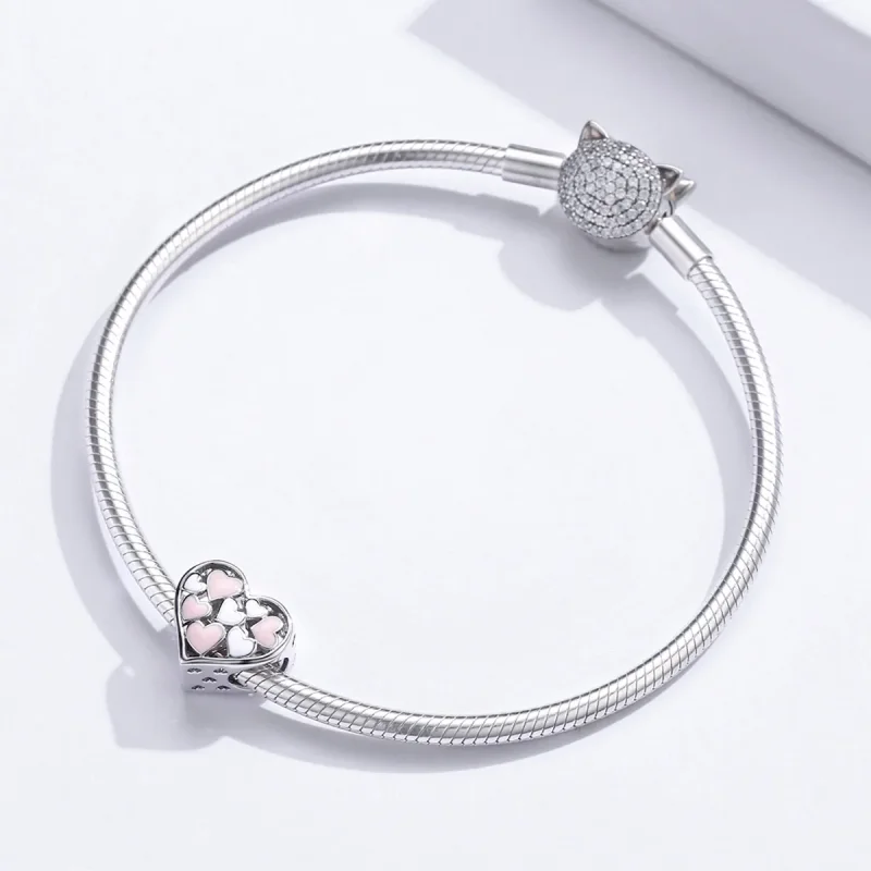 (immagine per) Charm tipo Pandora Cuore romantico - SCC1423 - Visualizza 3