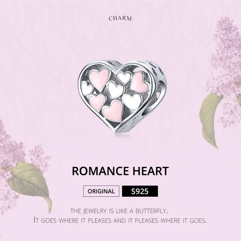 (immagine per) Charm tipo Pandora Cuore romantico - SCC1423 - Visualizza 6