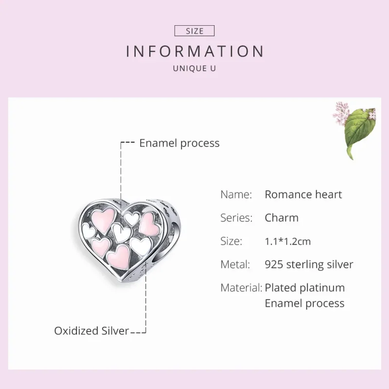 (immagine per) Charm tipo Pandora Cuore romantico - SCC1423 - Visualizza 7