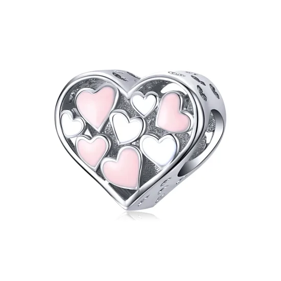 (immagine per) Charm tipo Pandora Cuore romantico - SCC1423