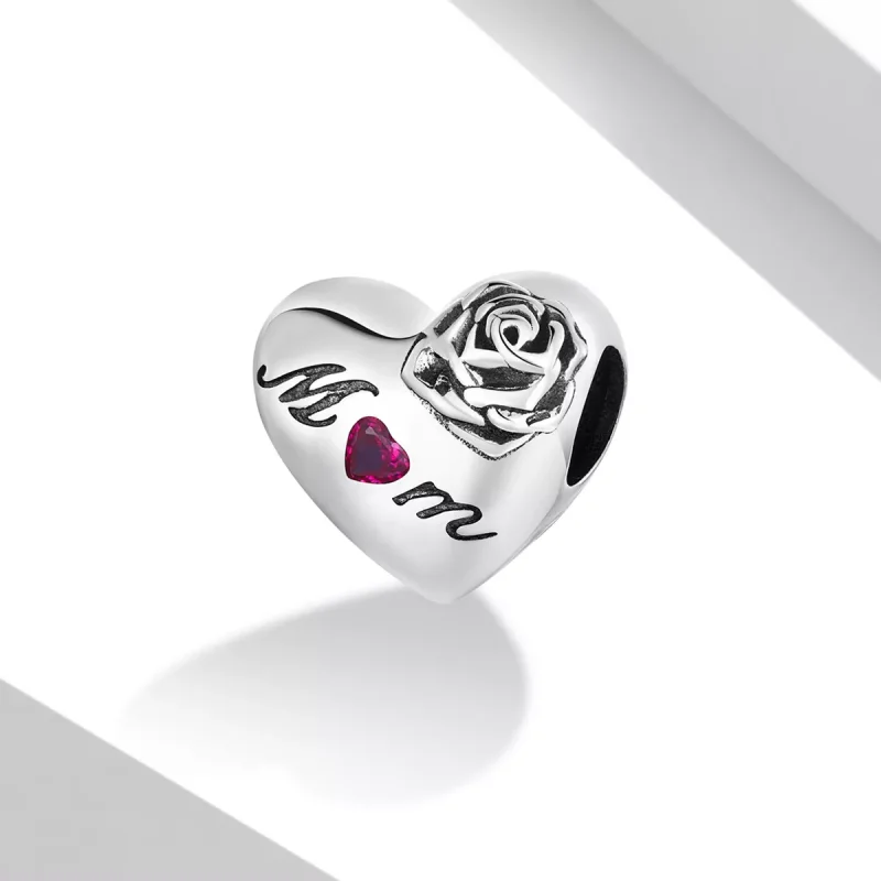 (immagine per) Charm tipo Pandora Cuore Rosa - SCC2072 - Visualizza 2