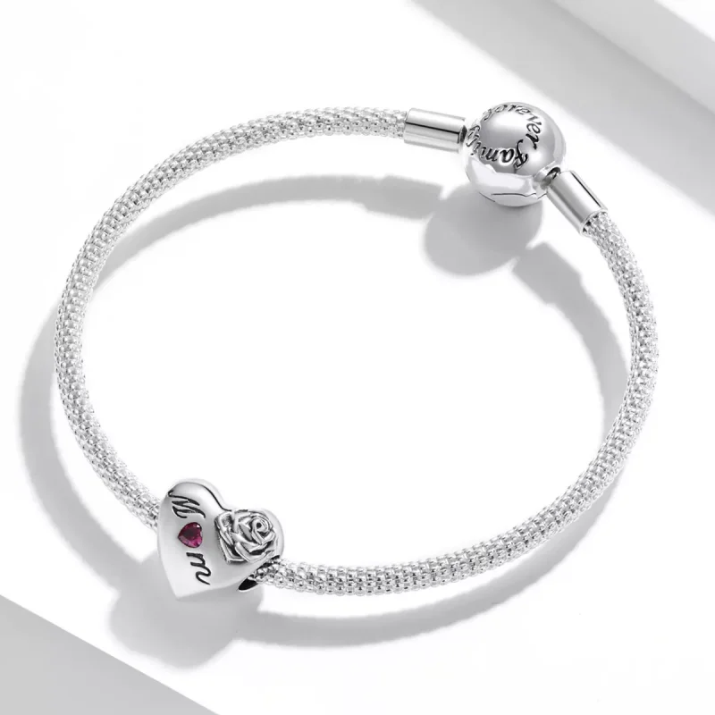 (immagine per) Charm tipo Pandora Cuore Rosa - SCC2072 - Visualizza 3