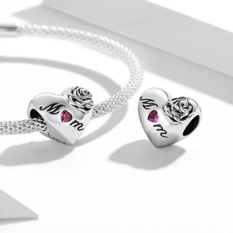 (immagine per) Charm tipo Pandora Cuore Rosa - SCC2072 - Visualizza 4
