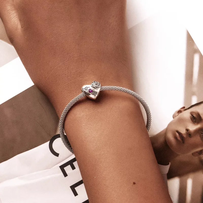 (immagine per) Charm tipo Pandora Cuore Rosa - SCC2072 - Visualizza 5