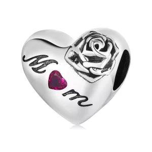 (immagine per) Charm tipo Pandora Cuore Rosa - SCC2072