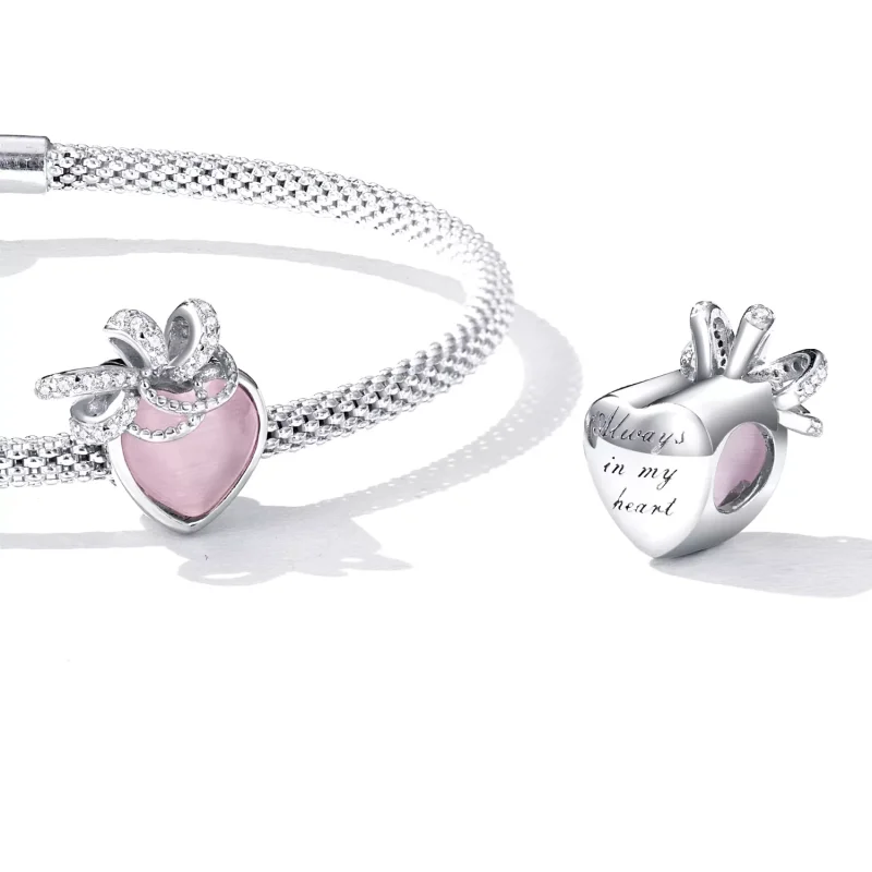 (immagine per) Charm tipo Pandora Cuore rosa - SCC2261 - Visualizza 5