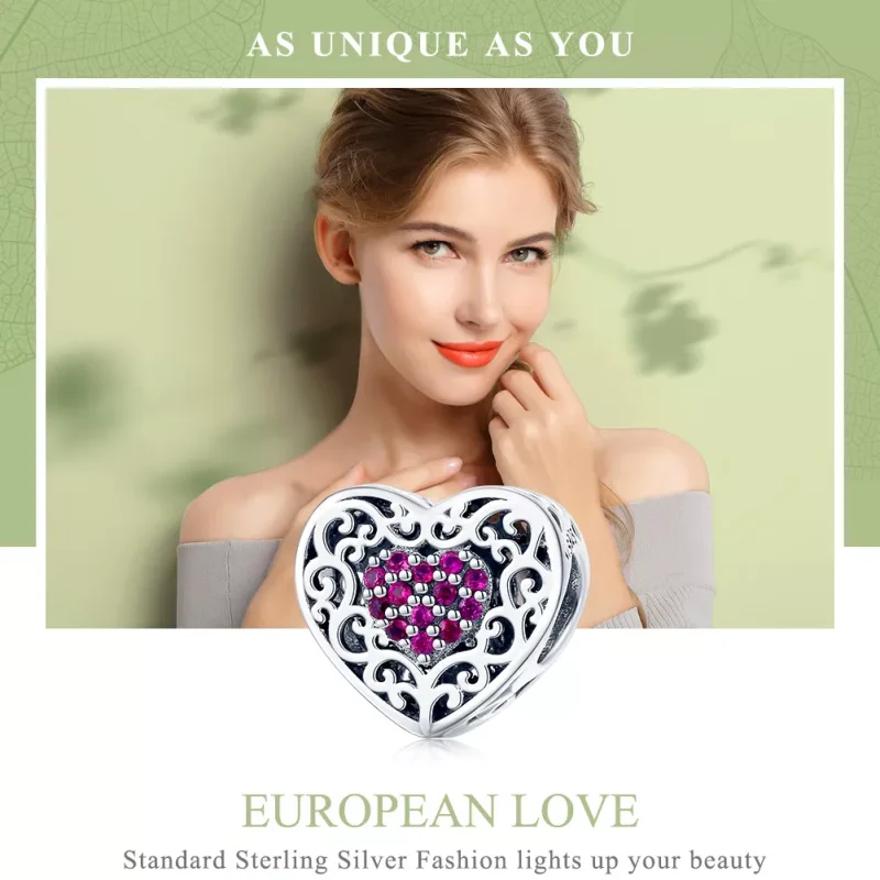 (immagine per) Charm tipo Pandora Cuore - SCC1109 - Visualizza 2