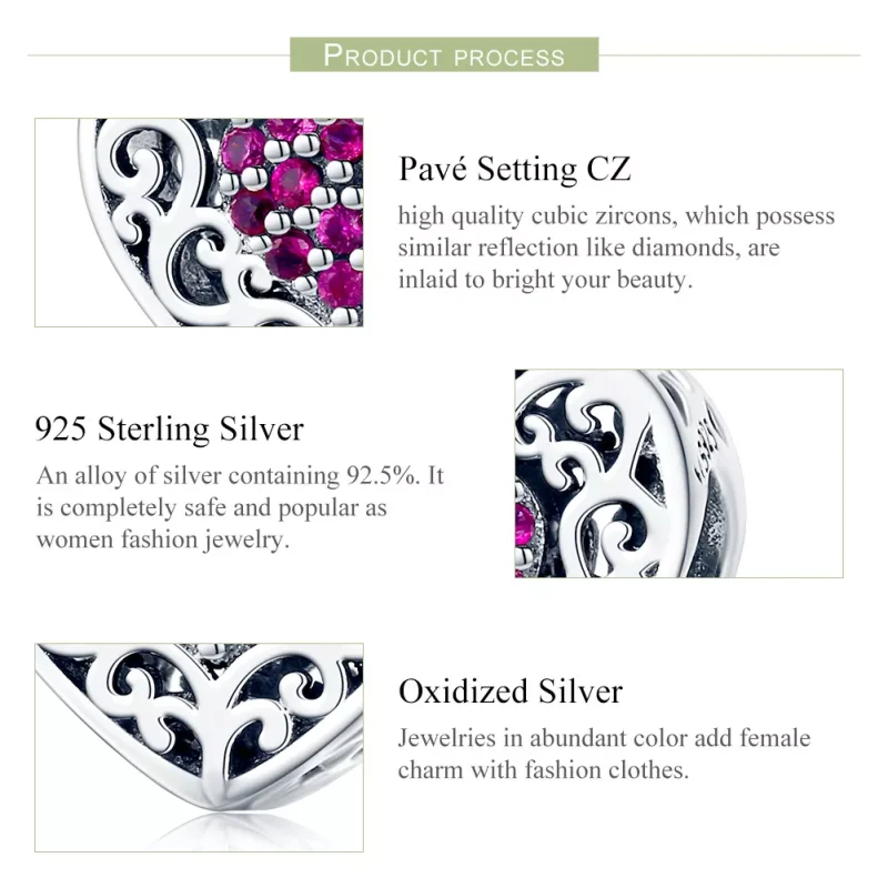 (immagine per) Charm tipo Pandora Cuore - SCC1109 - Visualizza 5