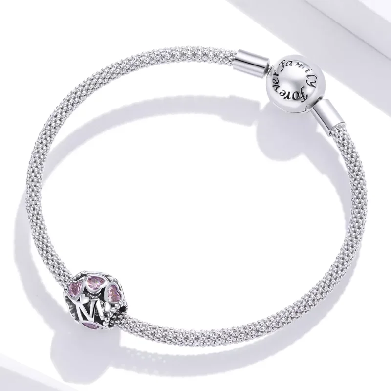 (immagine per) Charm tipo Pandora Cuore sferico - BSC421 - Visualizza 3