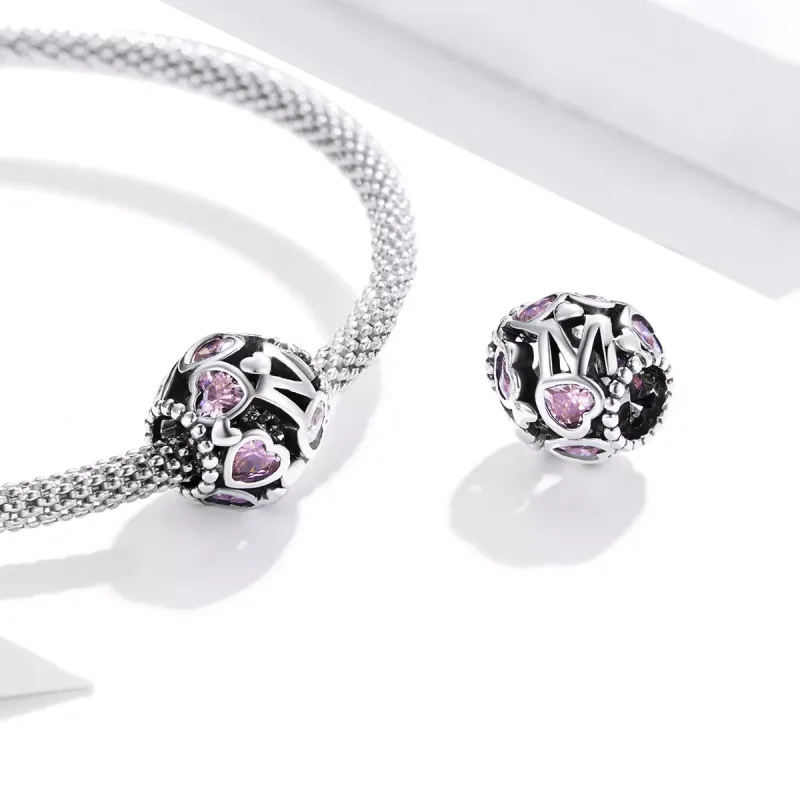 (immagine per) Charm tipo Pandora Cuore sferico - BSC421 - Visualizza 4