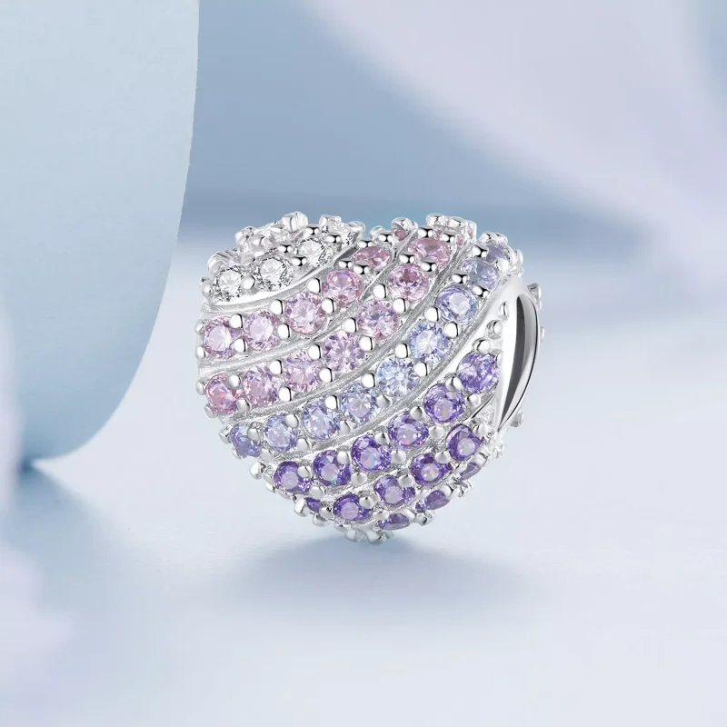 (immagine per) Charm tipo Pandora Cuore sfumato - BSC624 - Visualizza 2