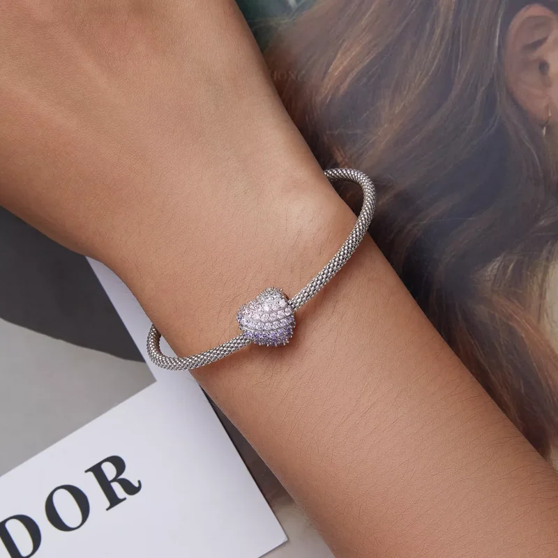 (immagine per) Charm tipo Pandora Cuore sfumato - BSC624 - Visualizza 5