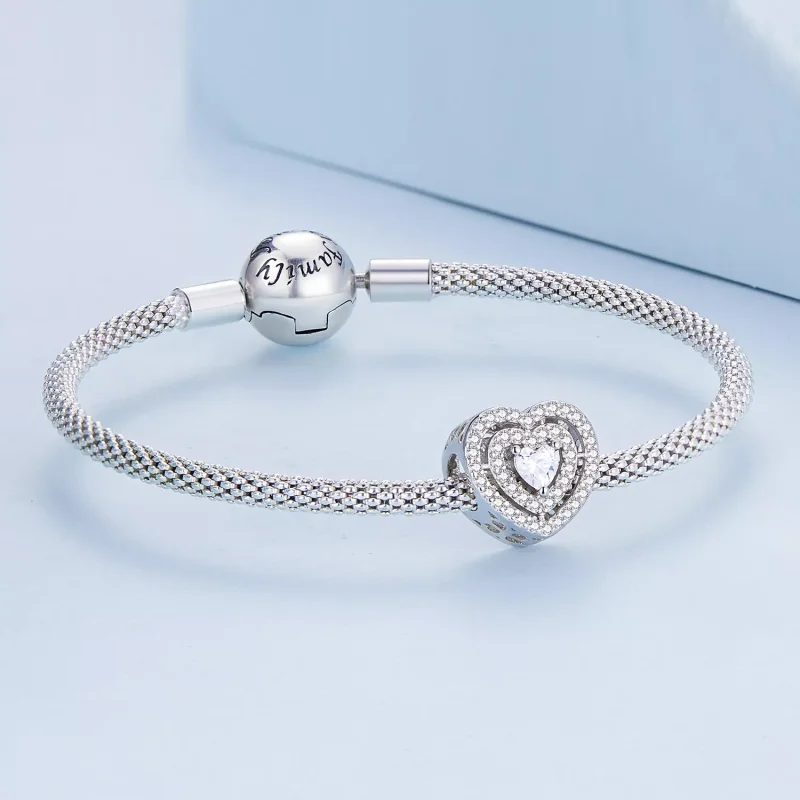(immagine per) Charm tipo Pandora Cuore splendente - BSC662 - Visualizza 4