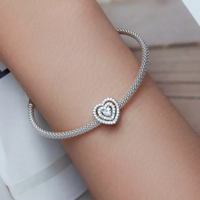 (immagine per) Charm tipo Pandora Cuore splendente - BSC662 - Visualizza 6