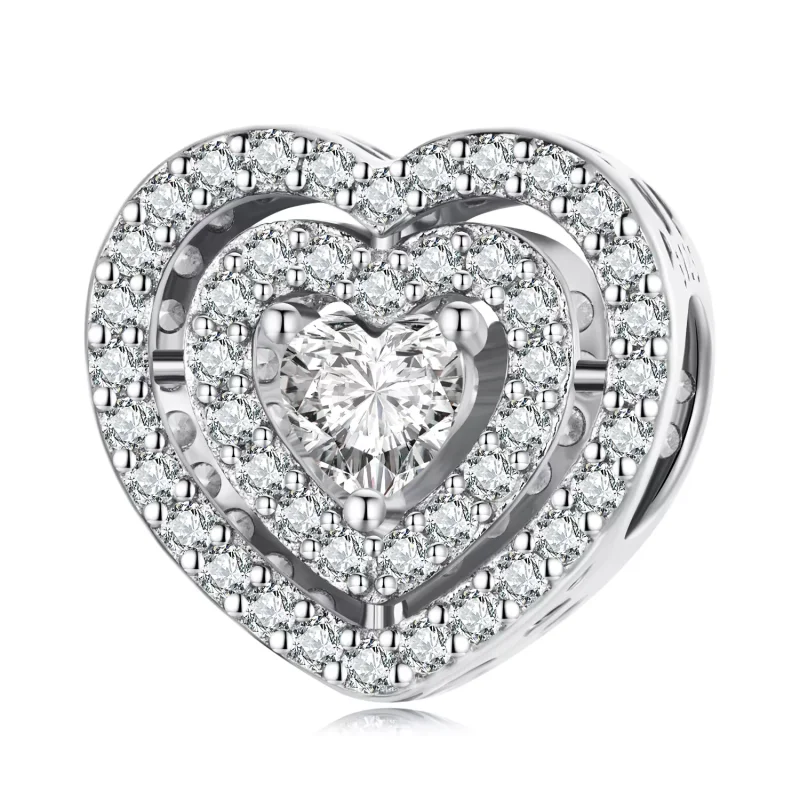 (immagine per) Charm tipo Pandora Cuore splendente - BSC662
