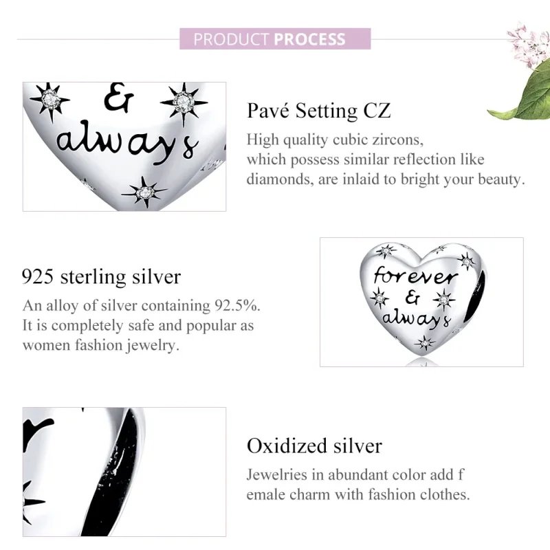 (immagine per) Charm tipo Pandora Cuore splendente - SCC1735 - Visualizza 8
