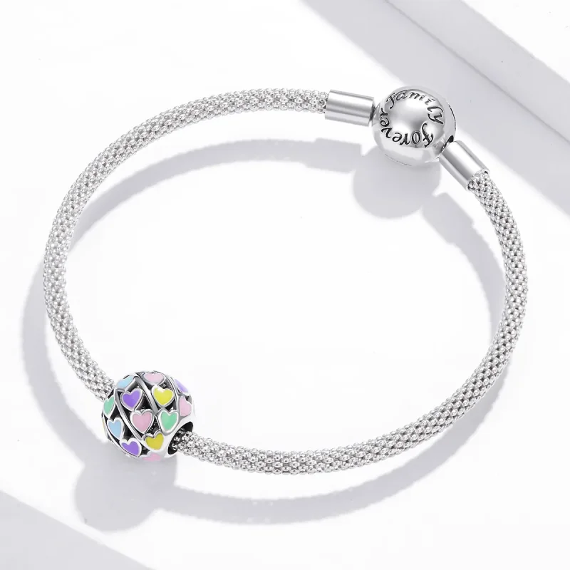 (immagine per) Charm tipo Pandora Cuori colorati - SCC1758 - Visualizza 3