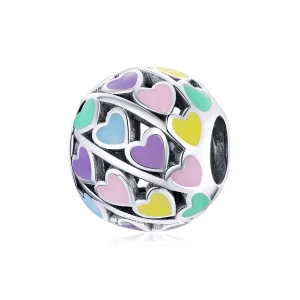 (immagine per) Charm tipo Pandora Cuori colorati - SCC1758