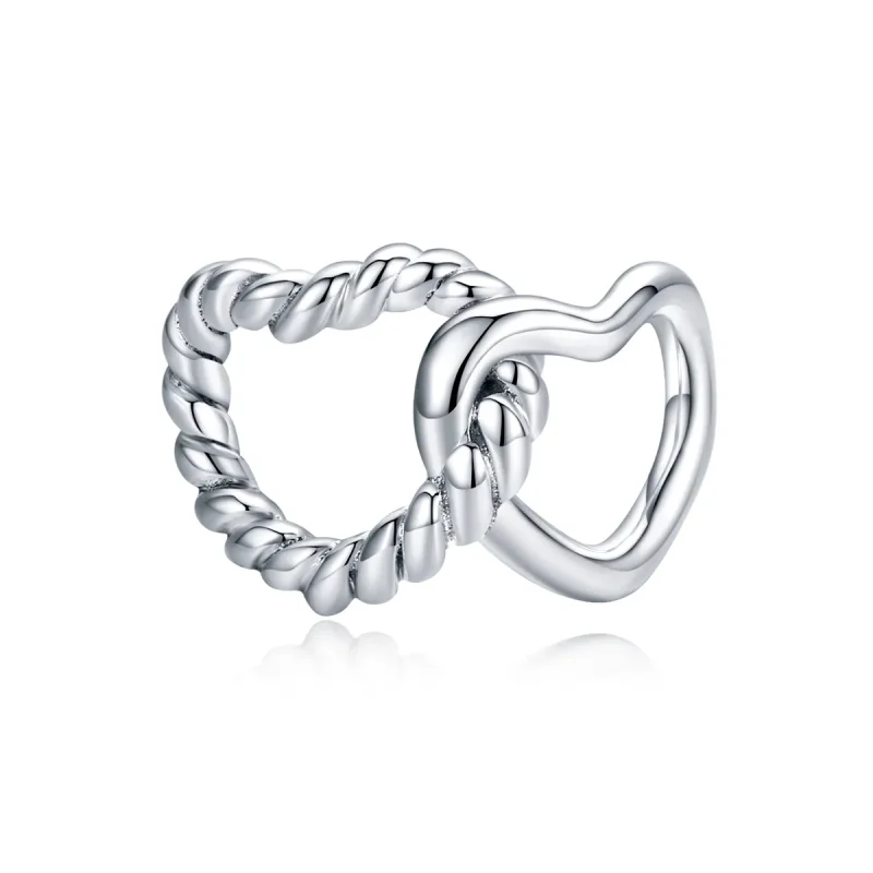 (immagine per) Charm tipo Pandora Cuori Intrecciati - SCC1563