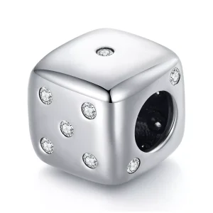 (immagine per) Charm tipo Pandora Dado fortunato - SCC2362