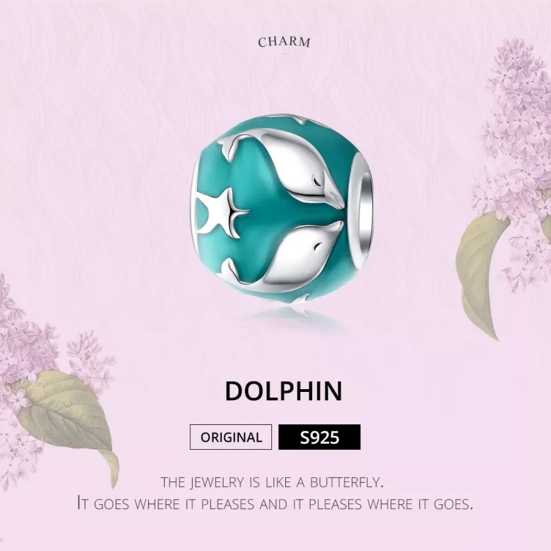 (immagine per) Charm tipo Pandora Delfino - SCC1295 - Visualizza 2
