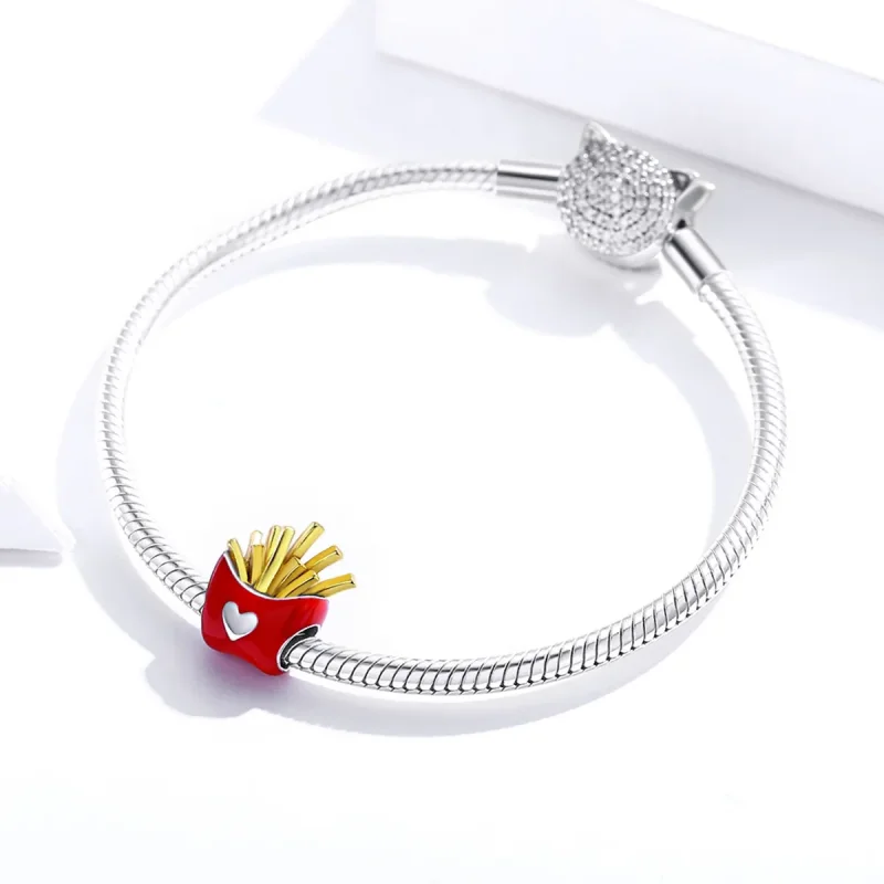 (immagine per) Charm tipo Pandora Deliziose patatine fritte - SCC1606 - Visualizza 3