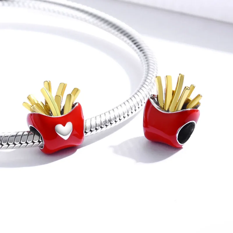 (immagine per) Charm tipo Pandora Deliziose patatine fritte - SCC1606 - Visualizza 4