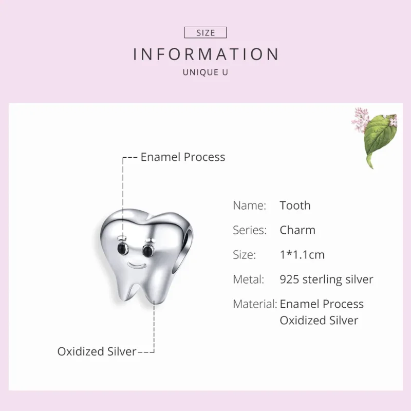 (immagine per) Charm tipo Pandora Dente - SCC1401 - Visualizza 6