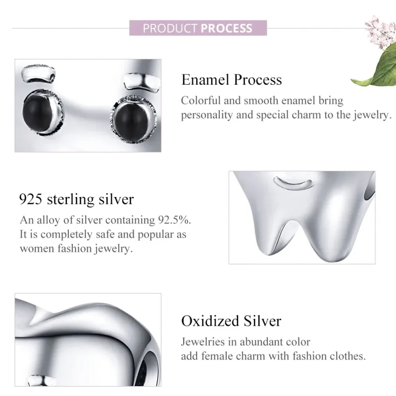 (immagine per) Charm tipo Pandora Dente - SCC1401 - Visualizza 7