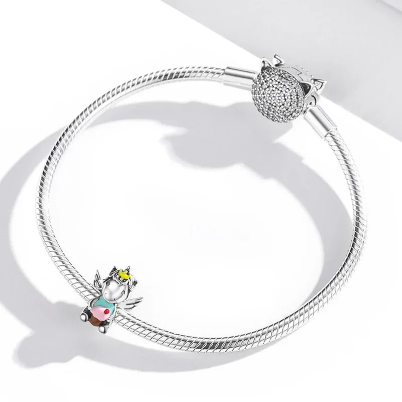 (immagine per) Charm tipo Pandora Dessert Unicorno - SCC1872 - Visualizza 3