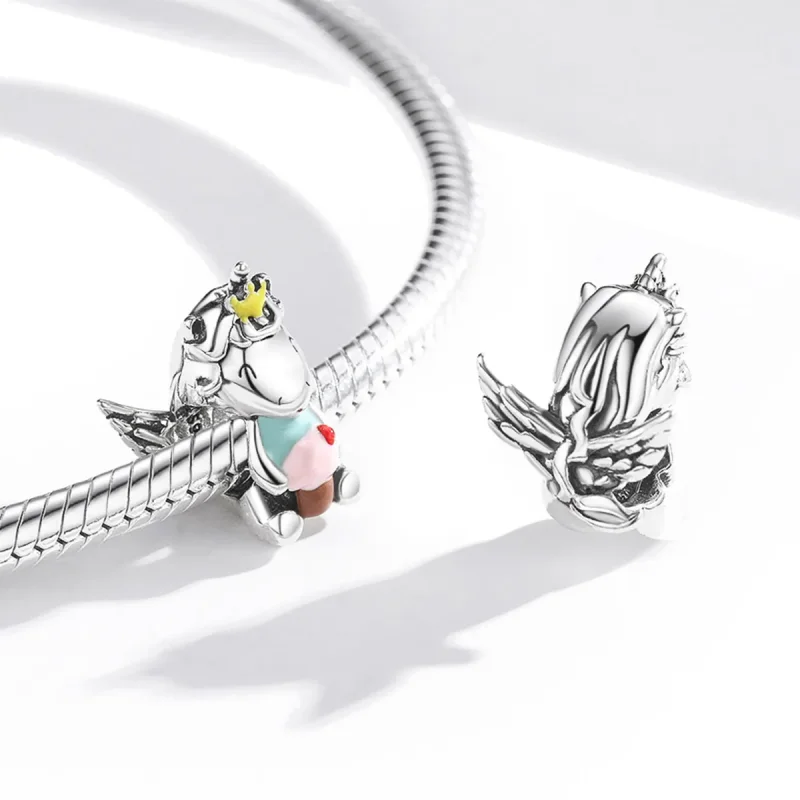 (immagine per) Charm tipo Pandora Dessert Unicorno - SCC1872 - Visualizza 4