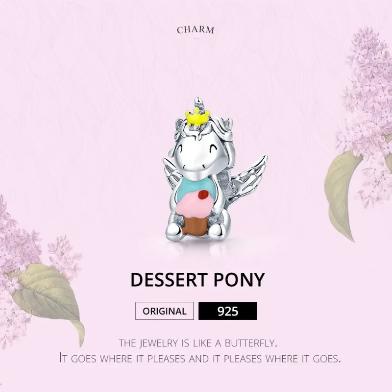 (immagine per) Charm tipo Pandora Dessert Unicorno - SCC1872 - Visualizza 8