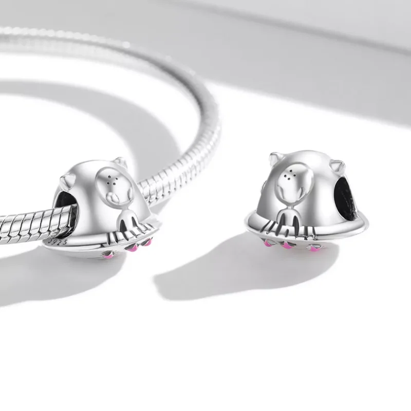 (immagine per) Charm tipo Pandora Disco volante alieno - SCC2060 - Visualizza 4