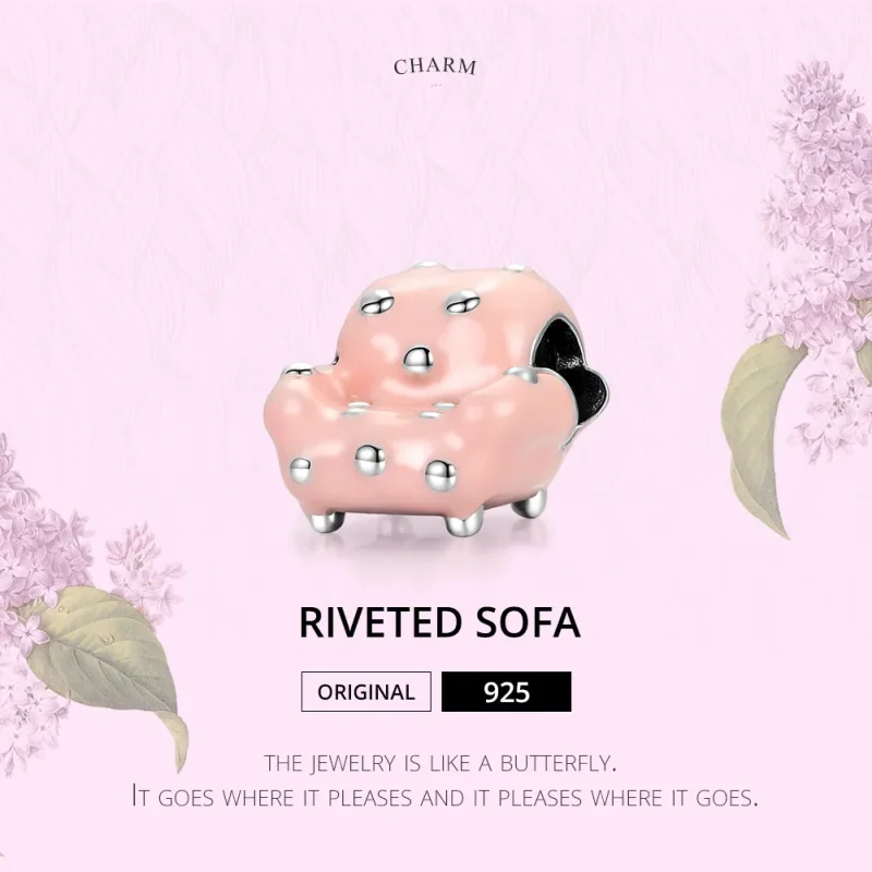 (immagine per) Charm tipo Pandora Divano rivettato - SCC1854 - Visualizza 7