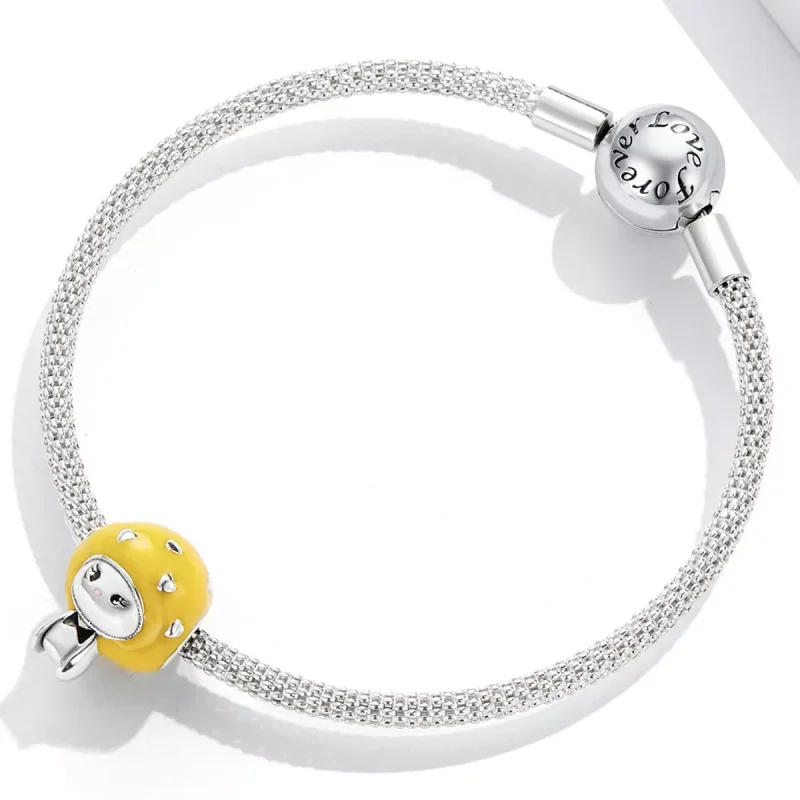 (immagine per) Charm tipo Pandora Divertente Funghetto - Giallo Limone - SCC2149 - Visualizza 3