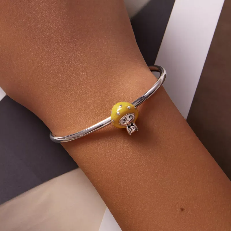 (immagine per) Charm tipo Pandora Divertente Funghetto - Giallo Limone - SCC2149 - Visualizza 5