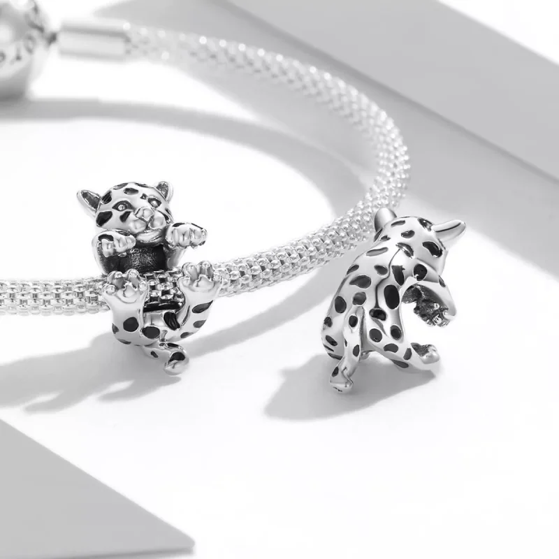 (immagine per) Charm tipo Pandora Divertente piccolo ghepardo - BSC556 - Visualizza 4