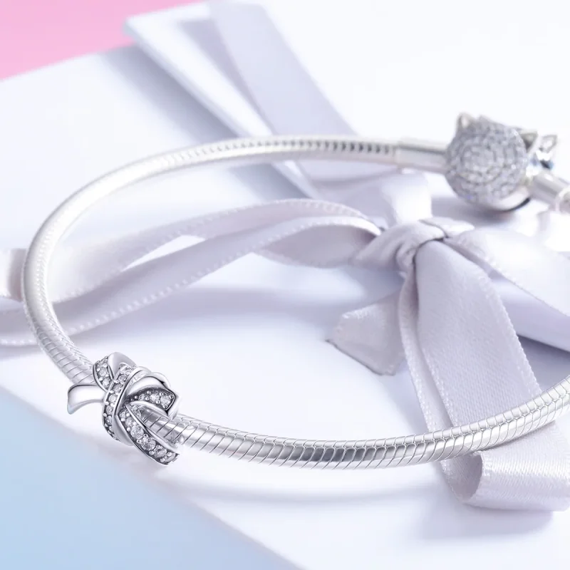(immagine per) Charm tipo Pandora Dolce fiocco - SCC773 - Visualizza 3