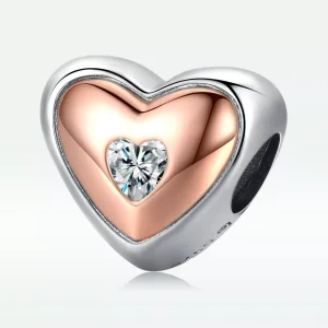 (immagine per) Charm tipo Pandora Doppio colore amore - BSC566