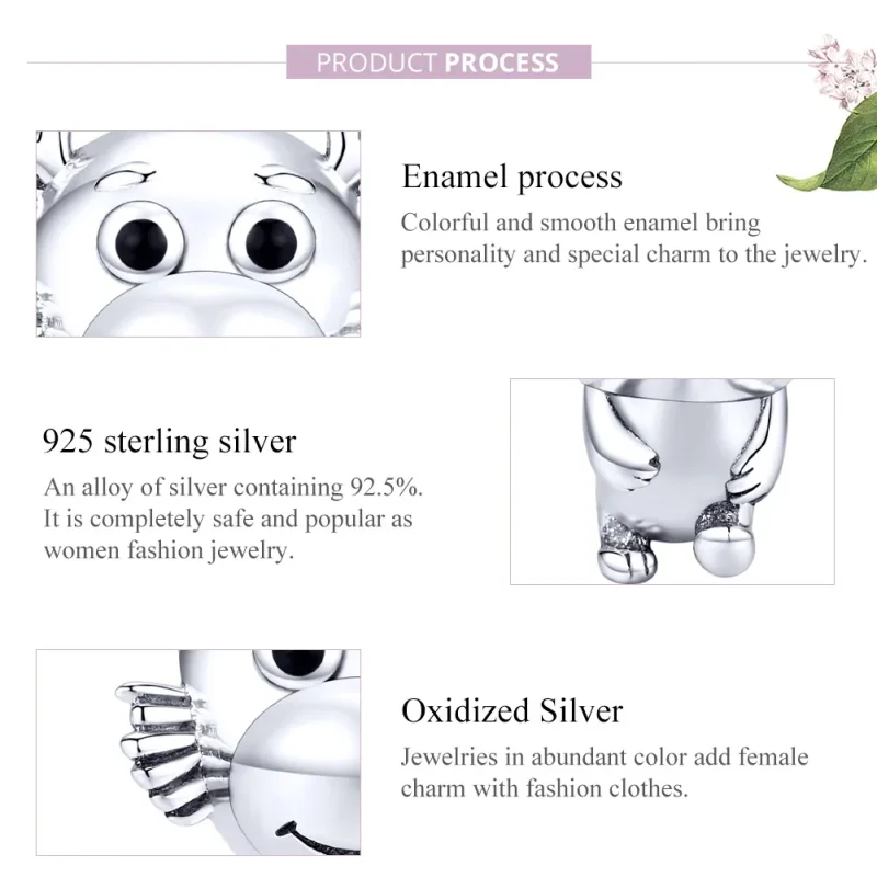 (immagine per) Charm tipo Pandora Drago Bambino - SCC1489 - Visualizza 8