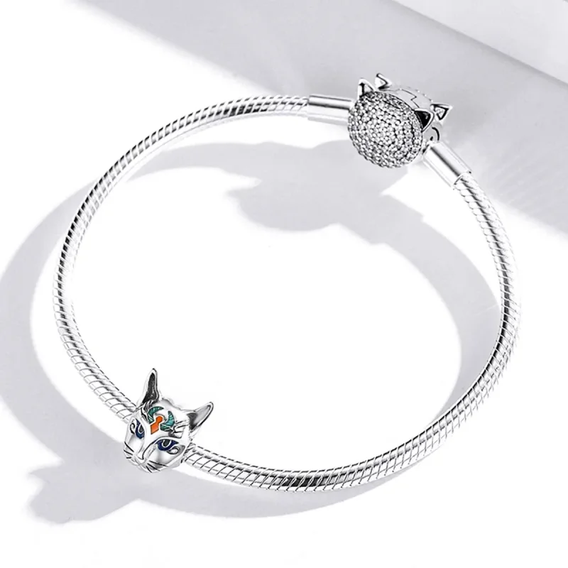 (immagine per) Charm tipo Pandora Egitto - Cat God Bastet - SCC1859 - Visualizza 3