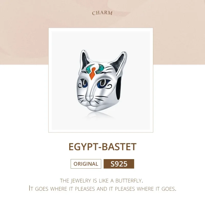 (immagine per) Charm tipo Pandora Egitto - Cat God Bastet - SCC1859 - Visualizza 6